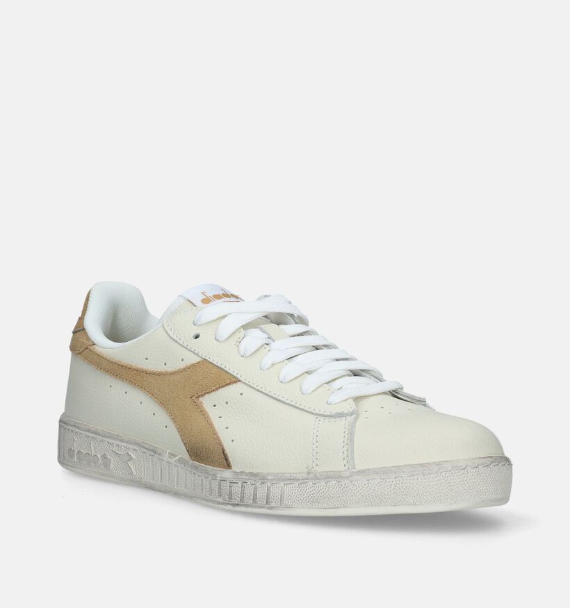 Diadora Game I Low Waxed Baskets en Blanc pour hommes (336082)