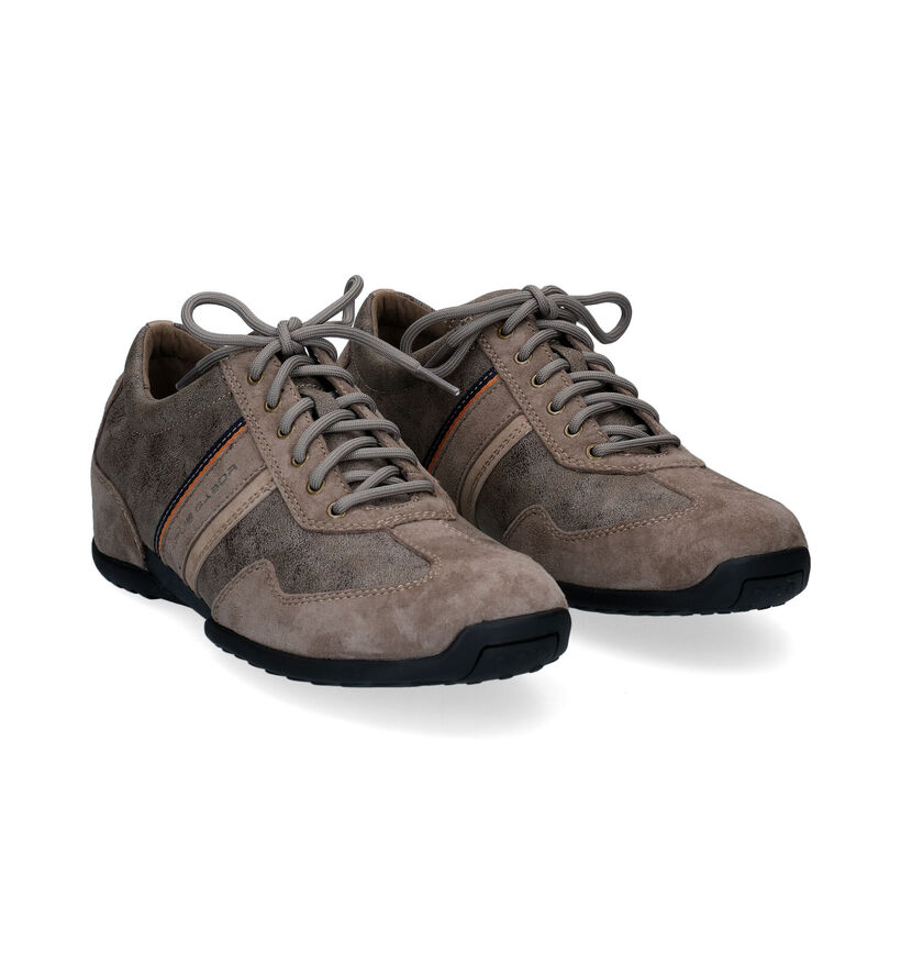 Pius Gabor Taupe Veterschoenen in daim (296686)