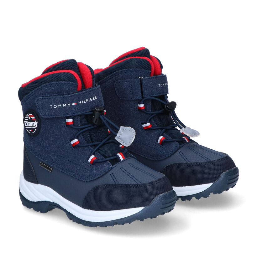 Tommy Hilfiger Bottes de neige en Bleu foncé en simili cuir (295415)