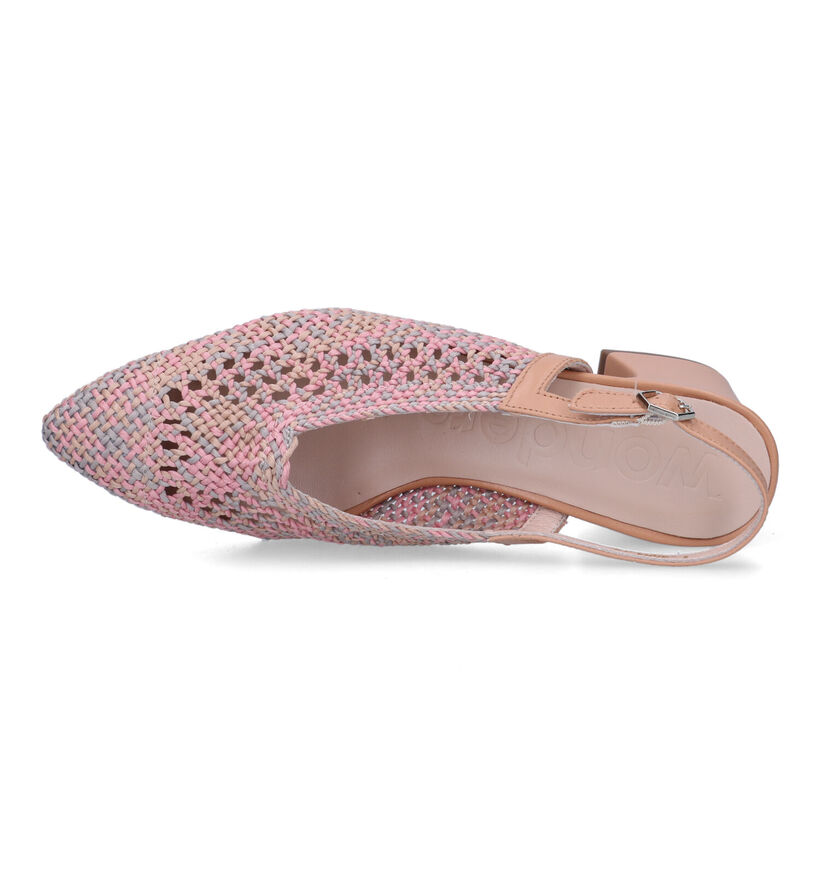 Wonders escarpins slingback en Rose pour femmes (324755)