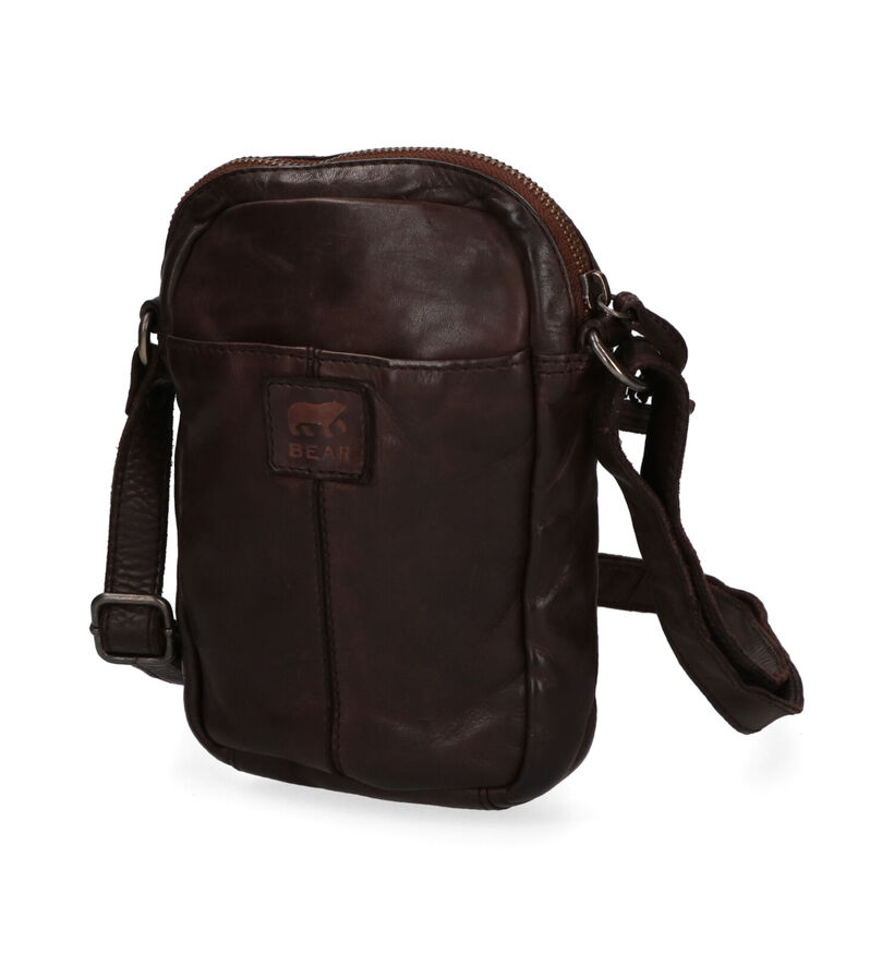 Bear Design Bruine Schoudertas voor heren (358892)