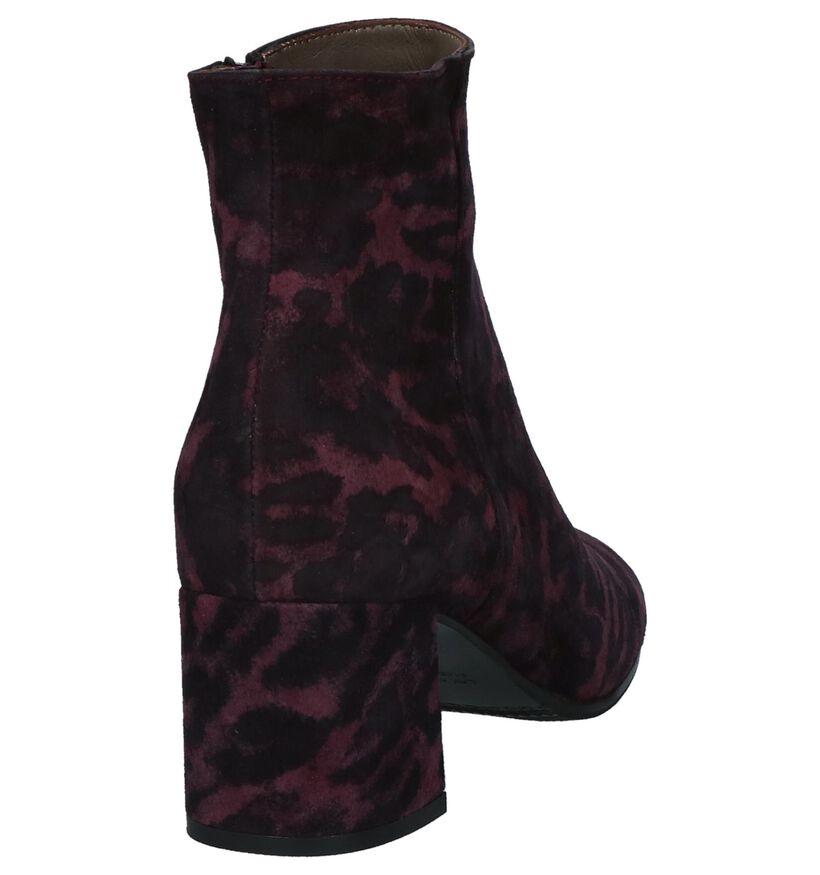 Maripé Bottines à talons en Violet foncé en daim (230578)