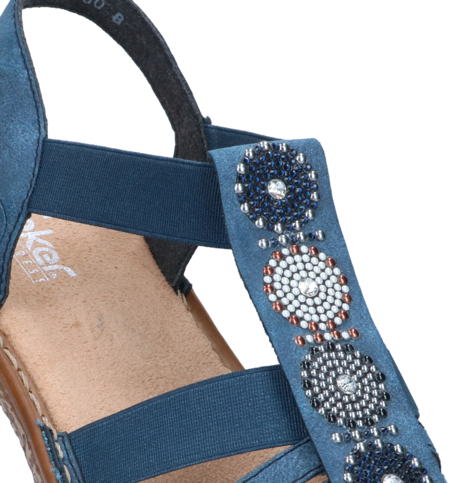 Rieker sandalen blauw dames on sale