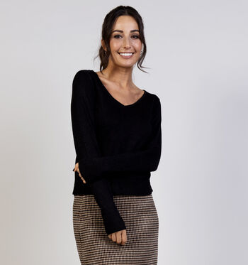 Vero Moda Pulls Noir/Bordeaux