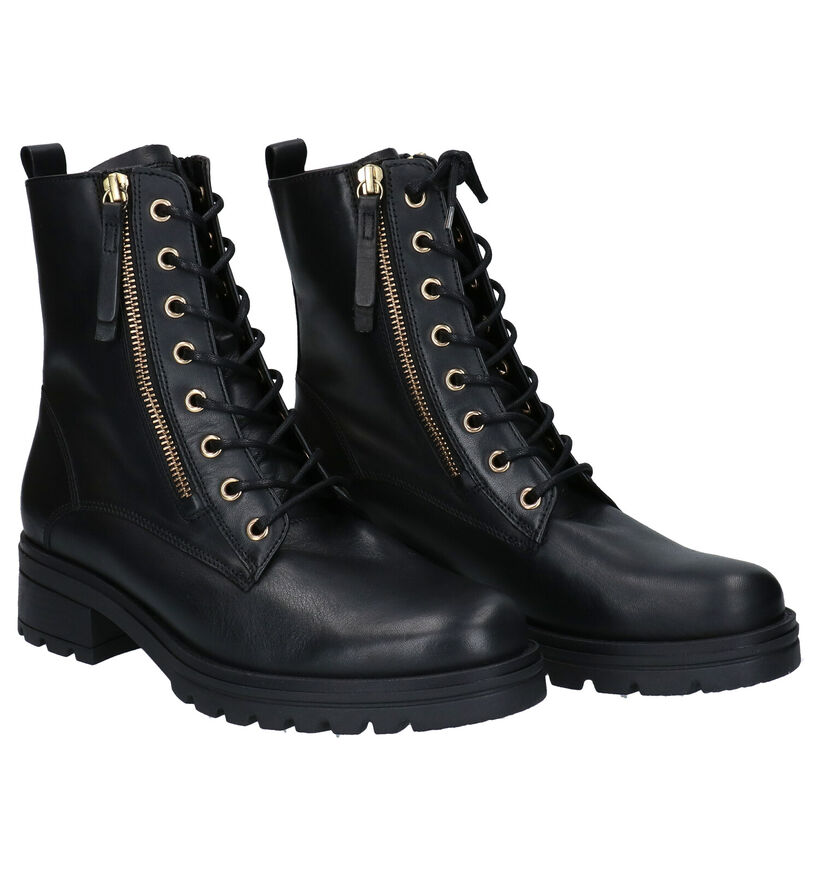 Gabor OptiFit Bottines en Noir en cuir (297215)