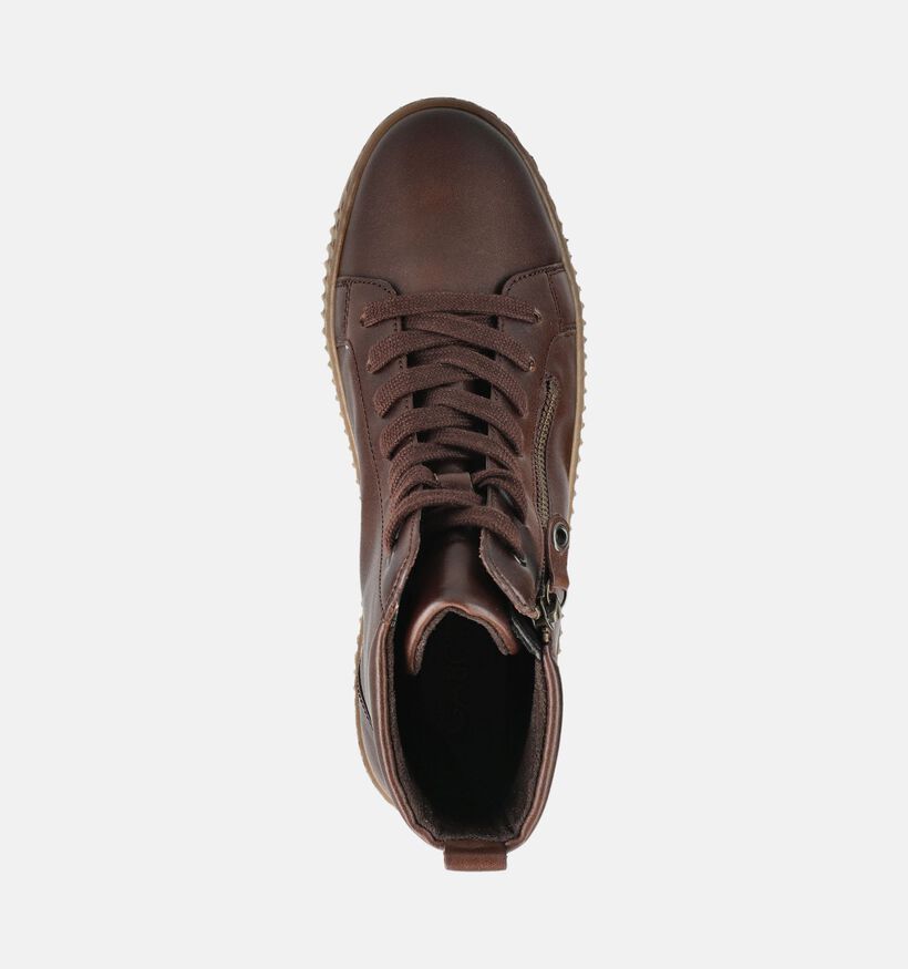Gabor Cognac Sneakers voor dames (380053) - geschikt voor steunzolen