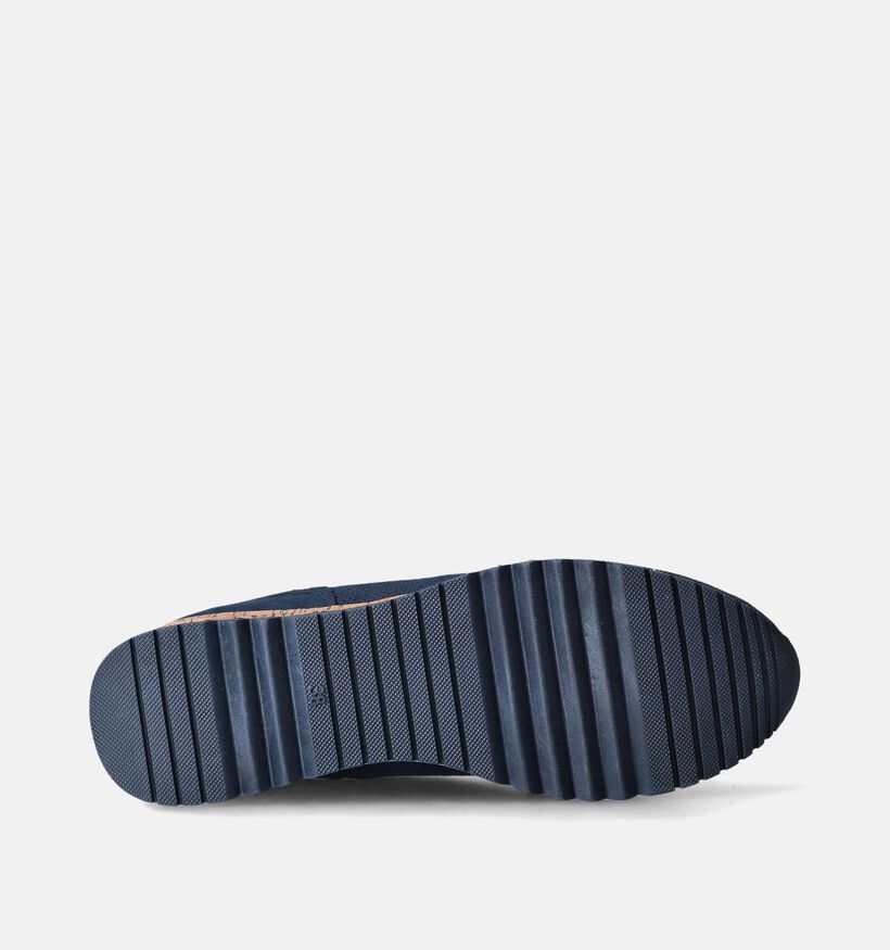 Marco Tozzi Blauwe Veterschoen voor dames (352534) - geschikt voor steunzolen