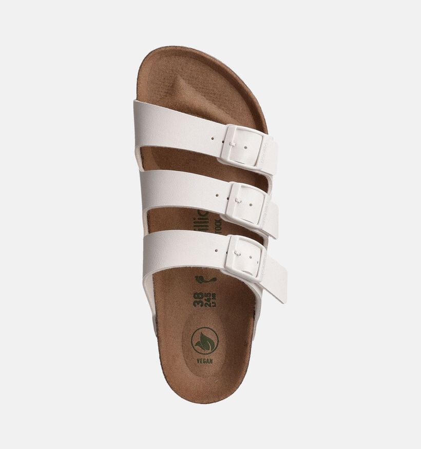 Birkenstock Florida III Pap Flex Platform Ecru Slippers voor dames (350877)