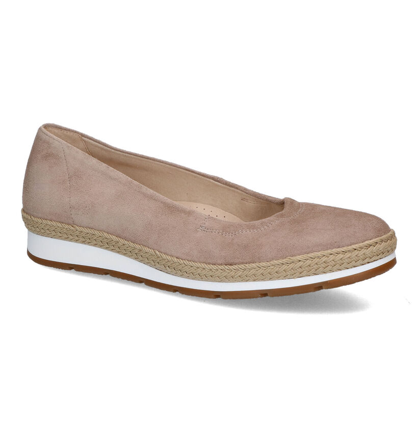 Gabor Easy Walking Taupe Ballerina's in daim (306217)