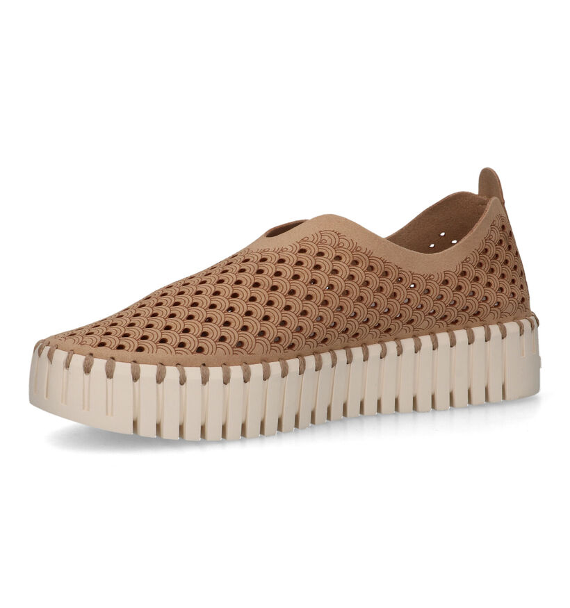 Ilse Jacobsen Tulip Platform Beige Instappers voor dames (324080) - geschikt voor steunzolen