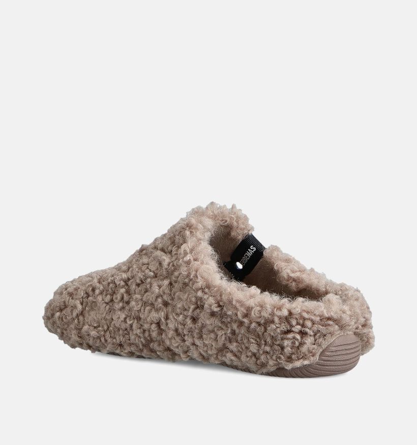 Verbenas York Curly Pantoufles en Beige pour femmes (376171)