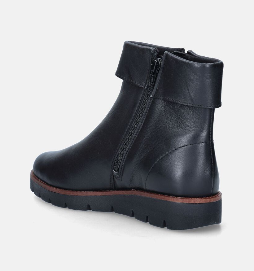 Solemade Zoe 84 Bottillons plates en Noir pour femmes (346785) - pour semelles orthopédiques