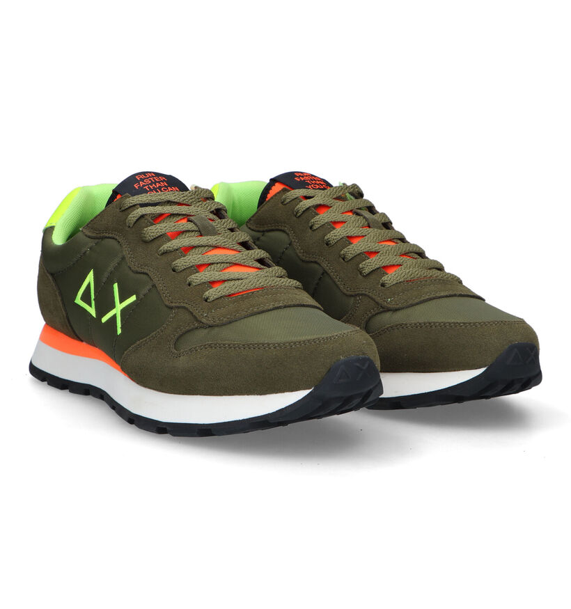 Sun 68 Tom Fluo Kaki Sneakers voor heren (322373) - geschikt voor steunzolen