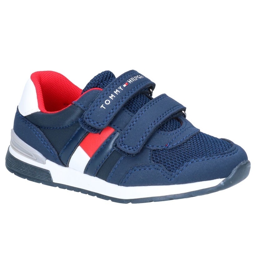 Tommy Hilfiger Blauwe Velcroschoenen in kunstleer (266593)