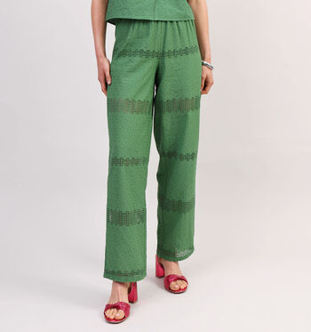 Pieces Broeken Groen