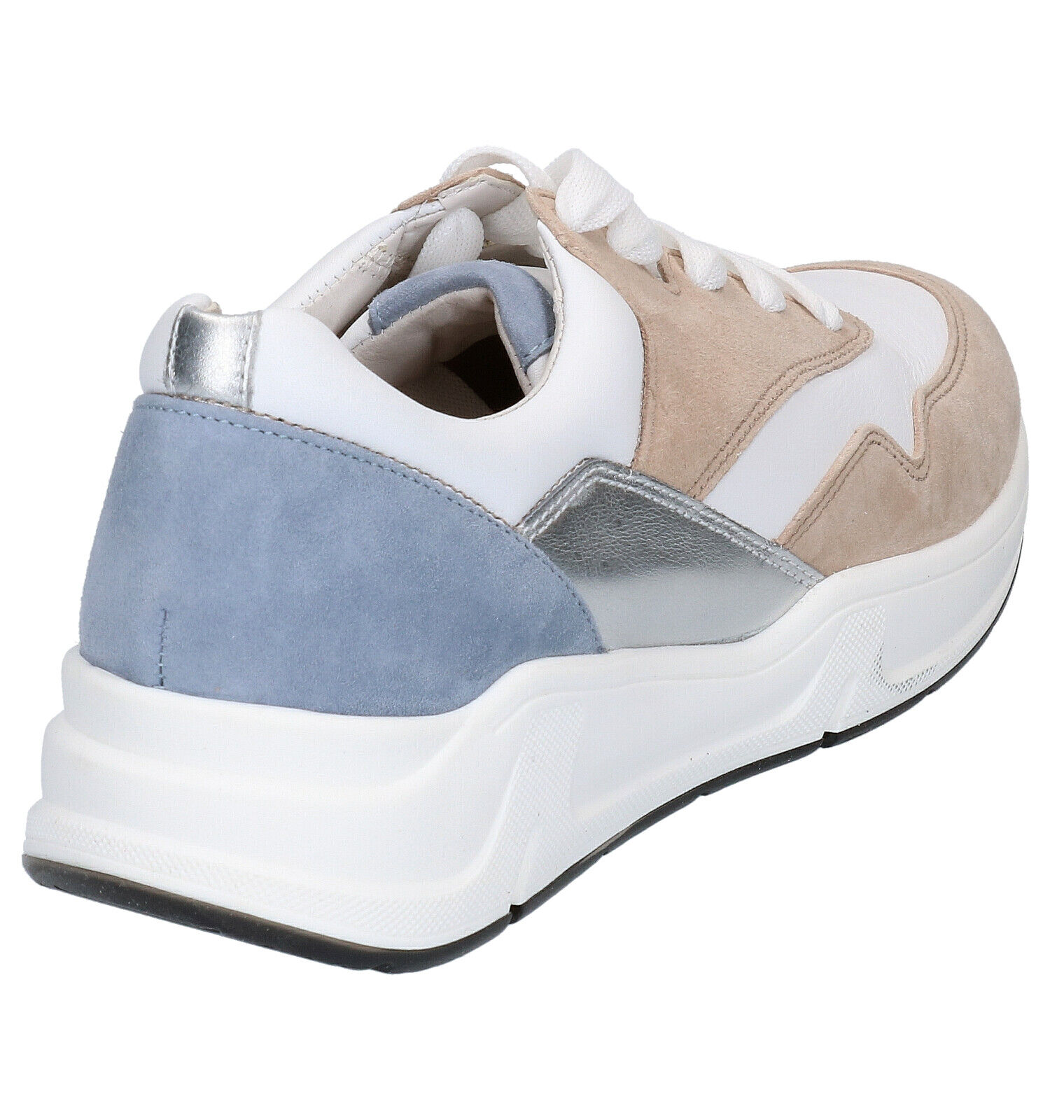Gabor OptiFit Witte Veterschoenen Dames Sneakers Online op TORFS.BE