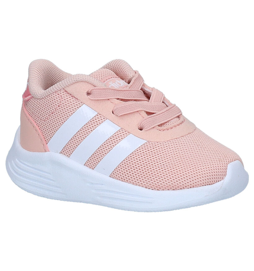 adidas Lite Racer Roze Sneakers in kunstleer (293301)