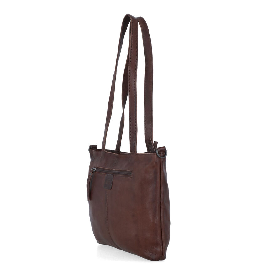 Bear Design Sac à bandoulière en Cognac pour femmes (334026)
