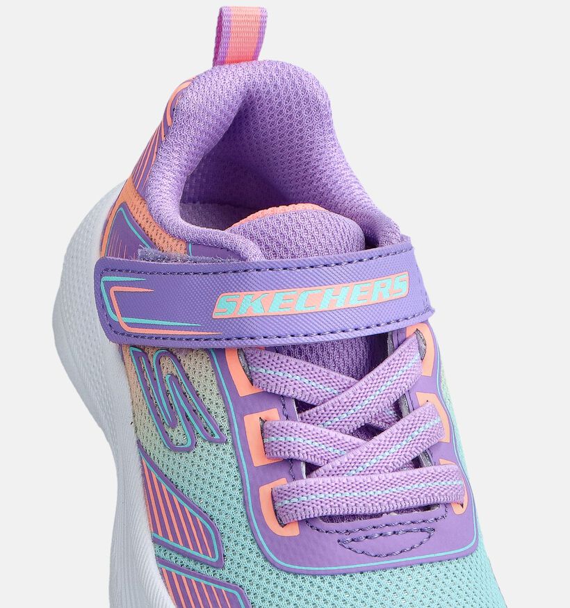 Skechers Microspec Advance Paarse Pastel Sneakers voor meisjes (366281) - geschikt voor steunzolen