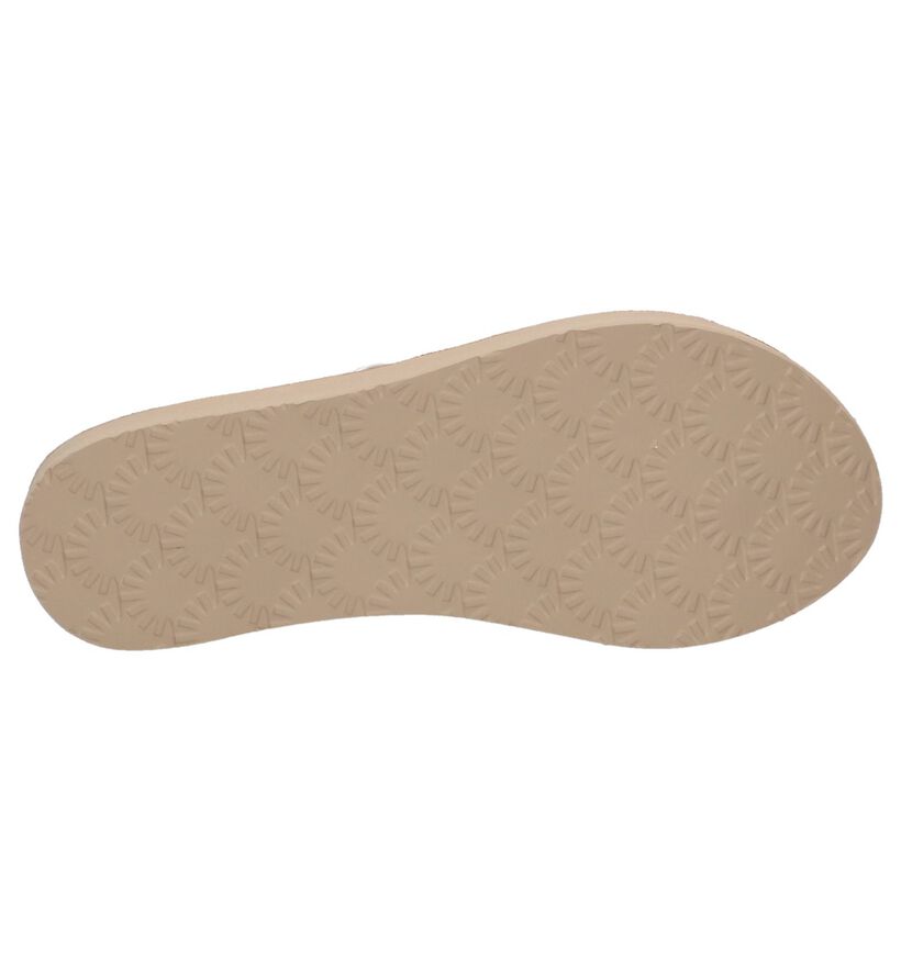 UGG Tongs en Blanc en cuir (210300)