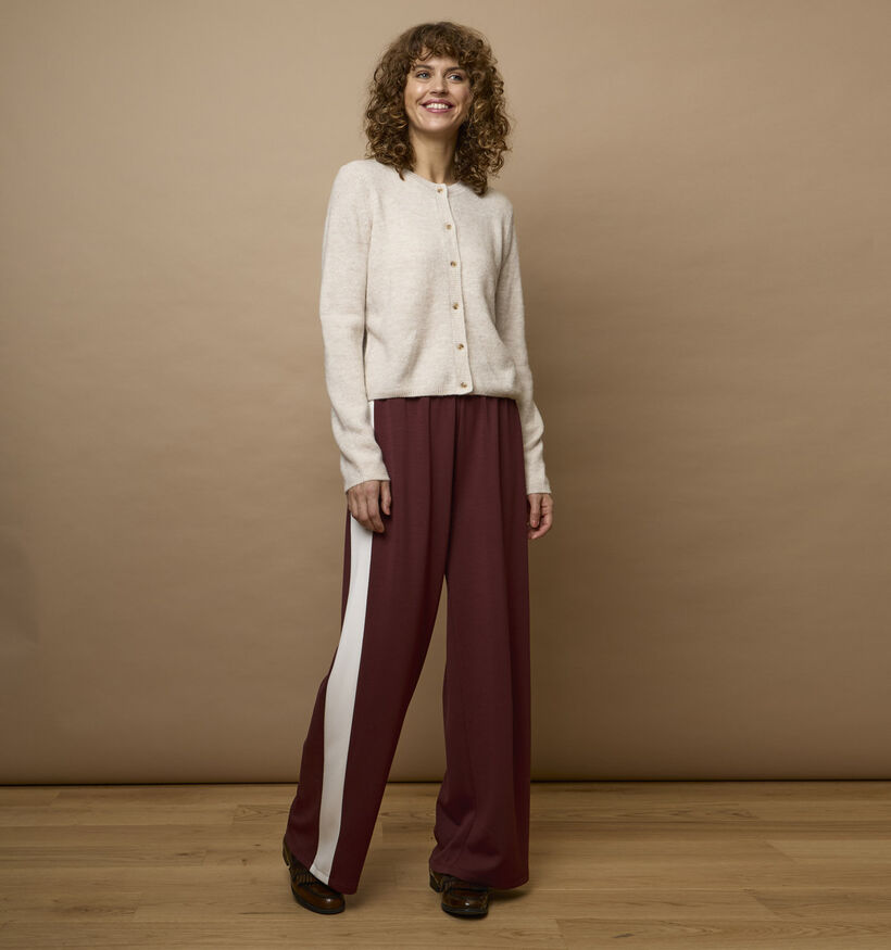 Fransa Fraurora Pantalon classique en Bordeaux pour femmes (377888)