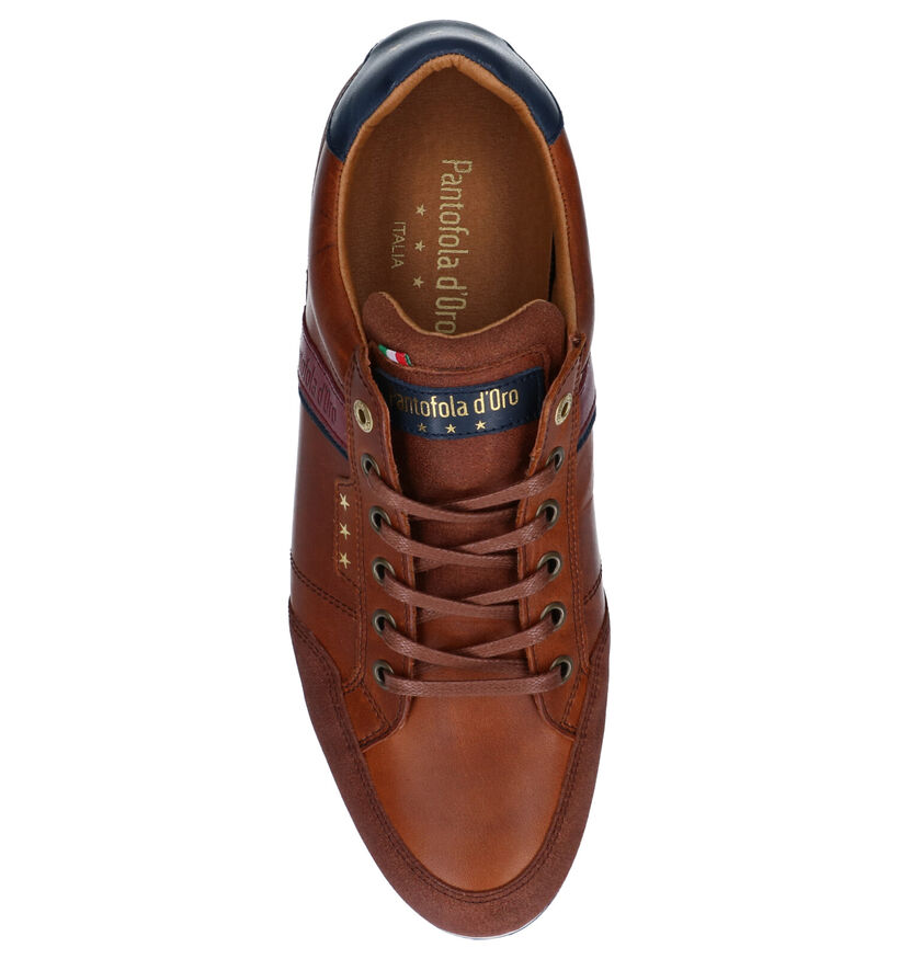 Pantofola d'Oro Roma Cognac Veterschoenen voor heren (322042) - geschikt voor steunzolen