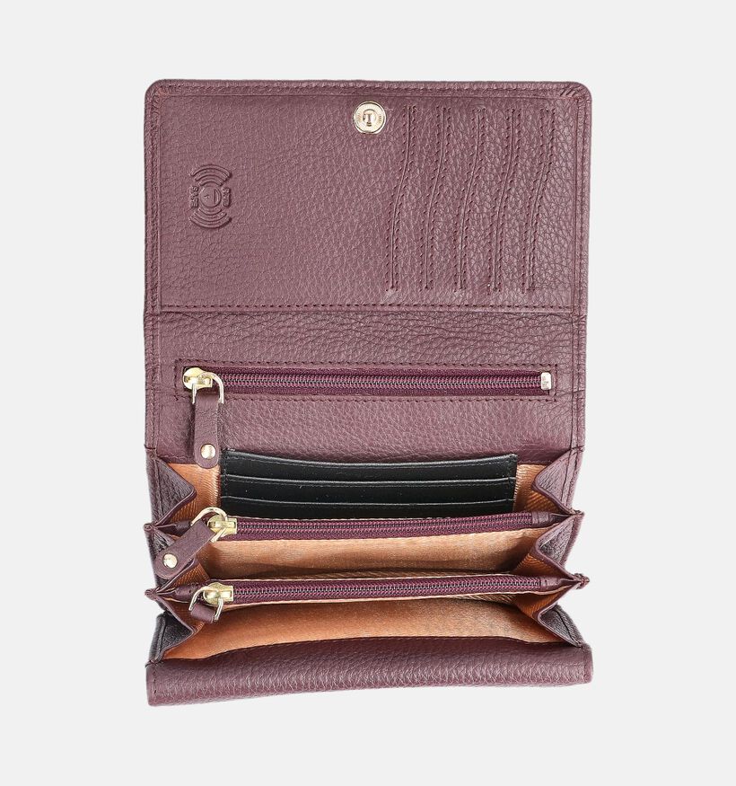 Crinkles bordeaux Portemonnee voor dames (365760)