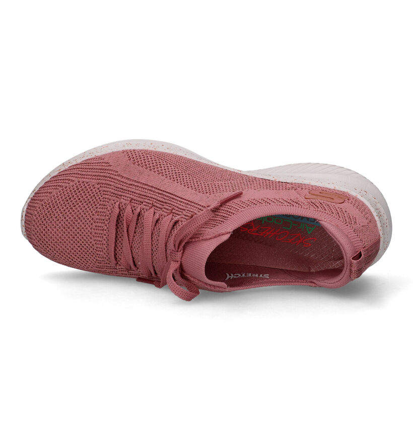 Skechers Ultra Flex Baskets en Rose pour femmes (321372)