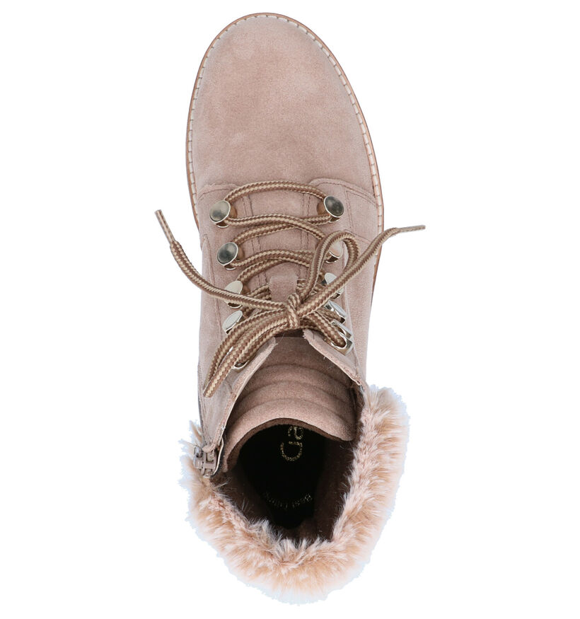 Gabor Best Fitting Beige Boots in daim (260109)