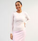 Vila Amelie T-shirt à rayé en Rose pour femmes (351796)