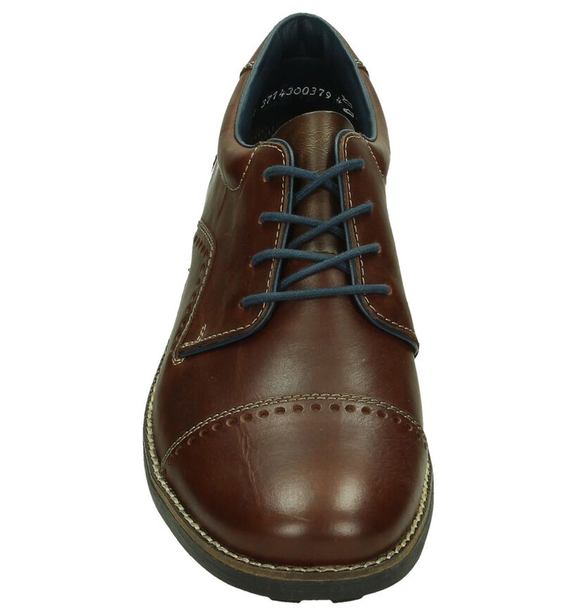 Cognac Veterschoen Brogue Rieker , , pdp