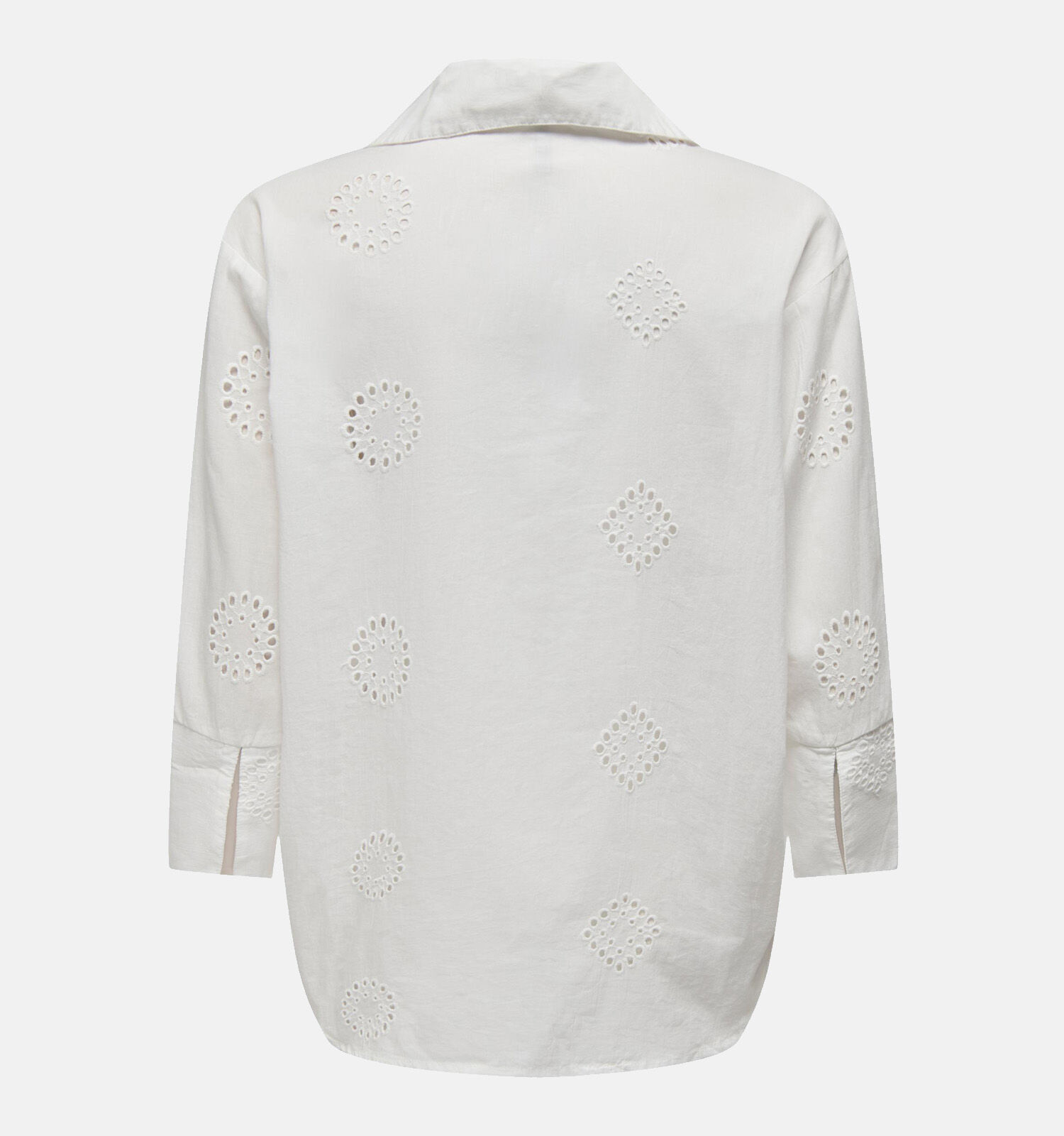 JDY Taillie Lang Wit Hemd Dames Blouses Online op TORFS.BE