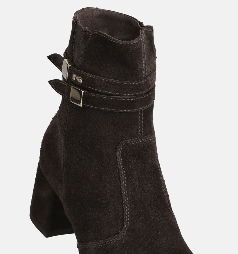 NeroGiardini Bottines en Brun fonc&eacute; pour femmes (379406)