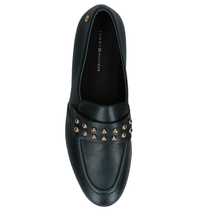 Tommy Hilfiger Donker Groene Mocassins in leer (225227)
