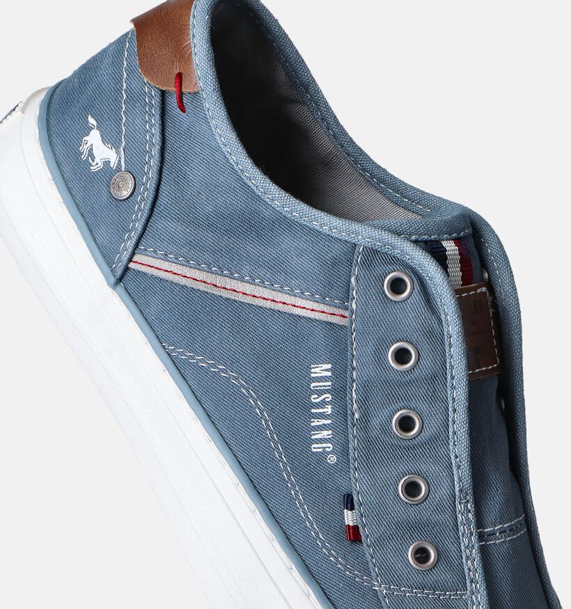 Mustang Chaussures à enfiler en Bleu pour femmes (351251)