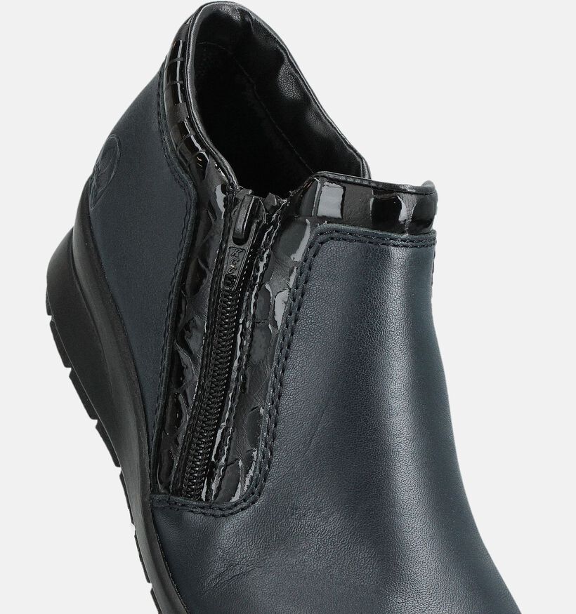 Rieker Blauwe Comfortschoenen met Rits voor dames (360462) - geschikt voor steunzolen