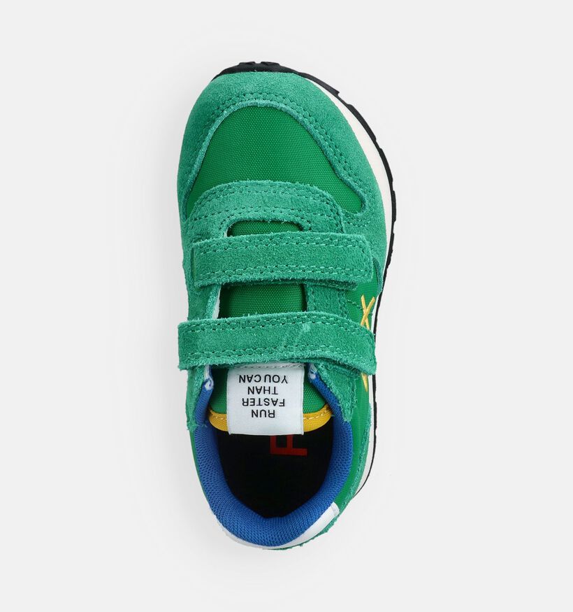 Sun68 Tom Solid Baskets basses en Vert pour filles, gar&ccedil;ons (369065) - pour semelles orthop&eacute;diques