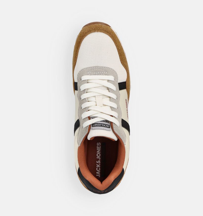 Jack & Jones Harrow Mesh Lichtbeige Sneakers voor heren (369678) - geschikt voor steunzolen