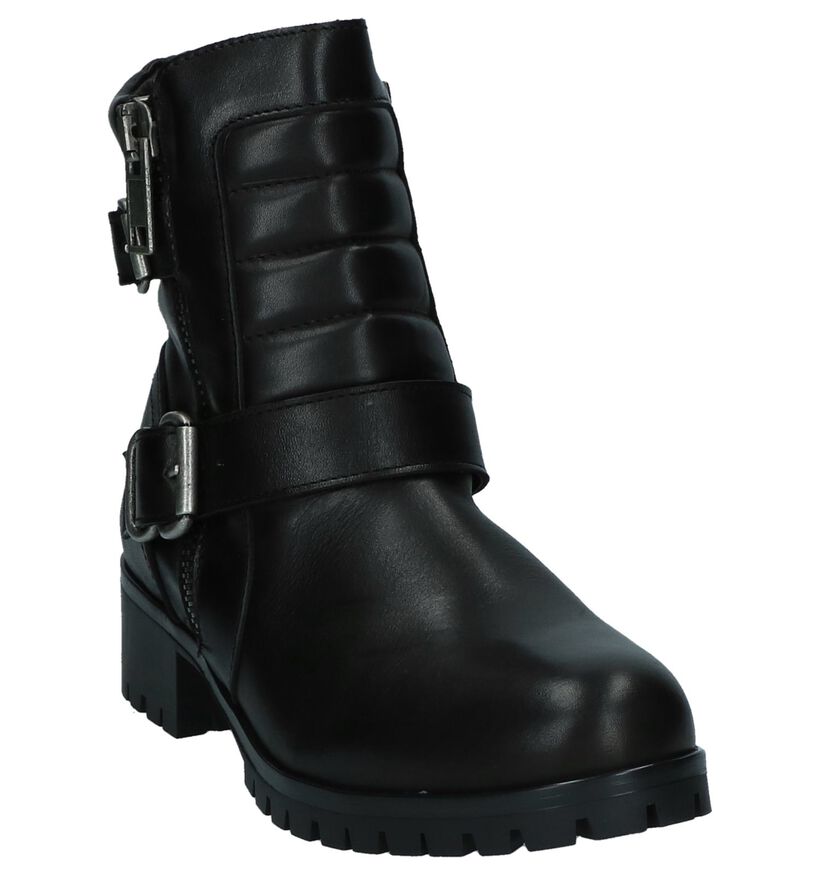 Bullboxer Zwarte Boots met Gespen in leer (232193)