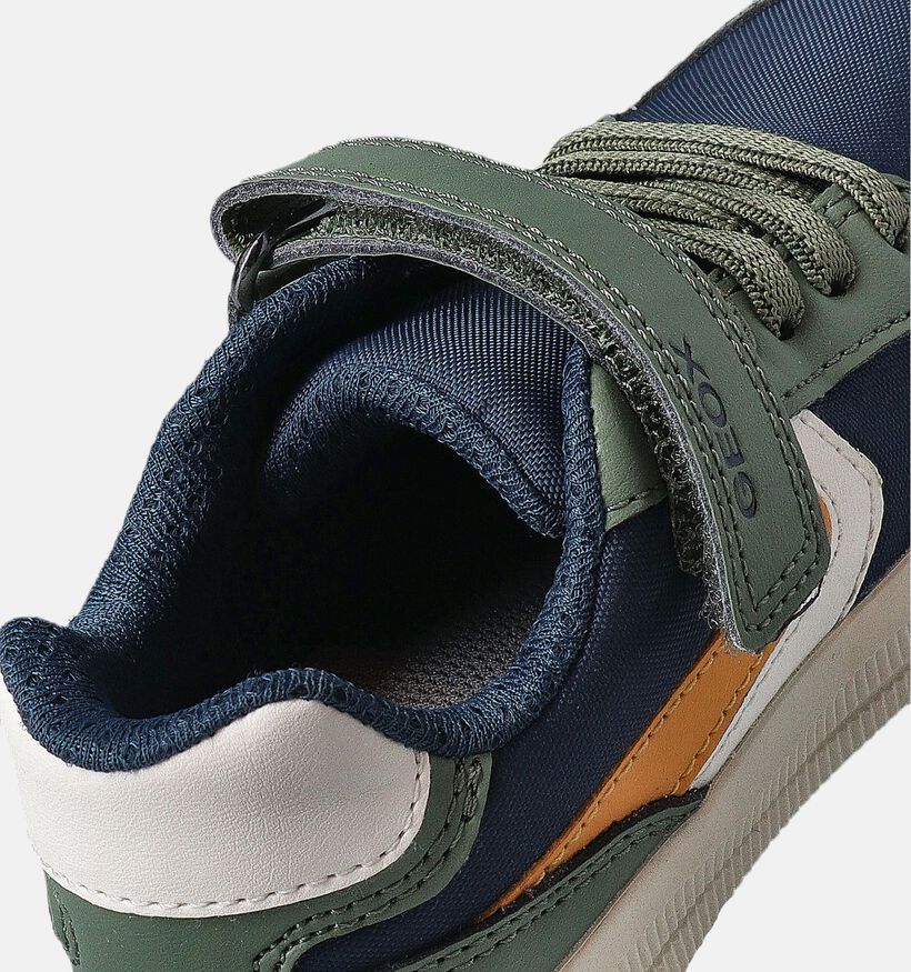 Geox Arzach Baskets basses en Bleu fonc&eacute; pour gar&ccedil;ons (368460) - pour semelles orthop&eacute;diques