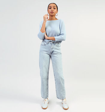 Vila Jeans Blanc/Bleu