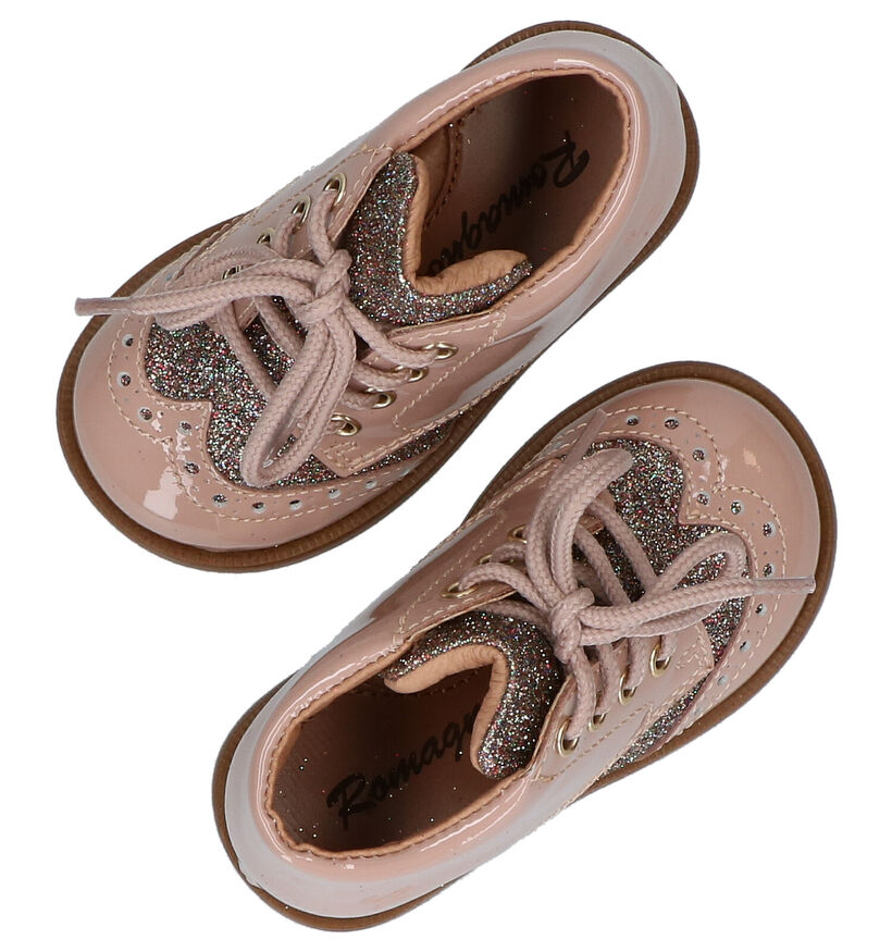 Romagnoli Chaussures pour bébé en Rose en cuir (281512)