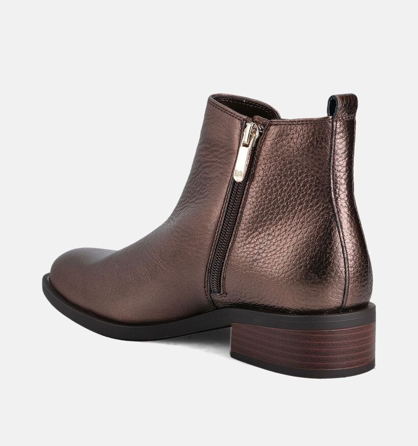 Regarde le Ciel Bottines plates en Brun foncé pour femmes (365546)