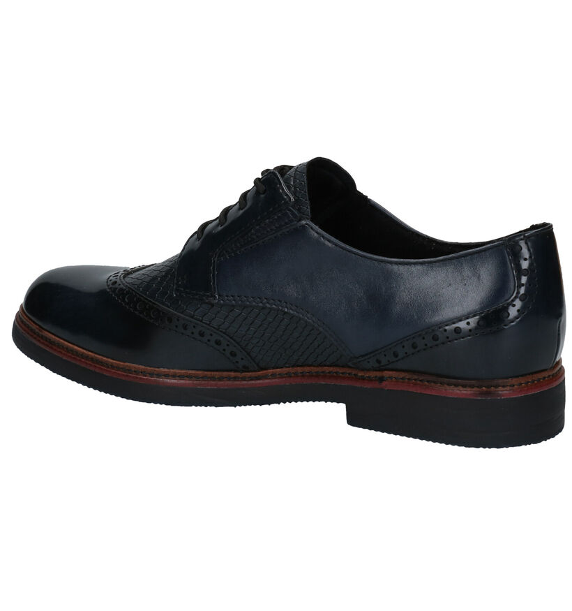 Tamaris TOUCH it Blauwe Veterschoenen in kunstleer (280748)