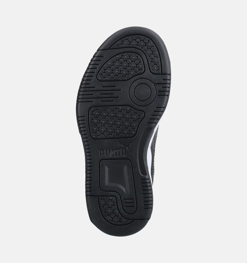 Puma Rebound Slam Mid Groene/Zwarte Hoge Sneakers voor jongens (375576) - geschikt voor steunzolen