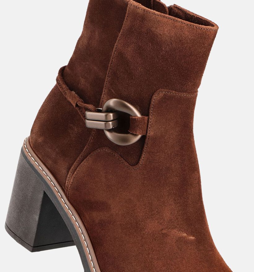 Softwaves Bottines à talons en Camel pour femmes (364912) - pour semelles orthopédiques
