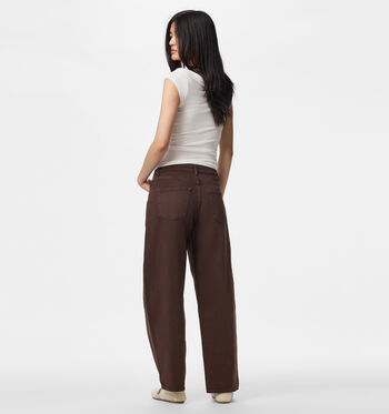 Pieces Jeans Bruin
