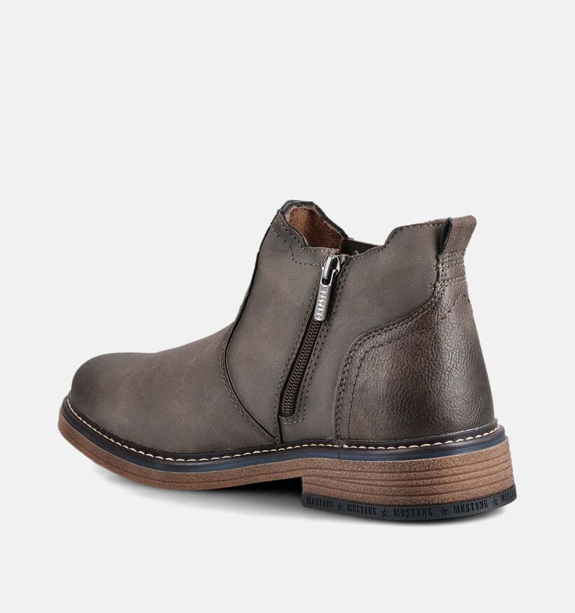 Mustang Donkerbruine Boots Chelsea voor heren (378978)