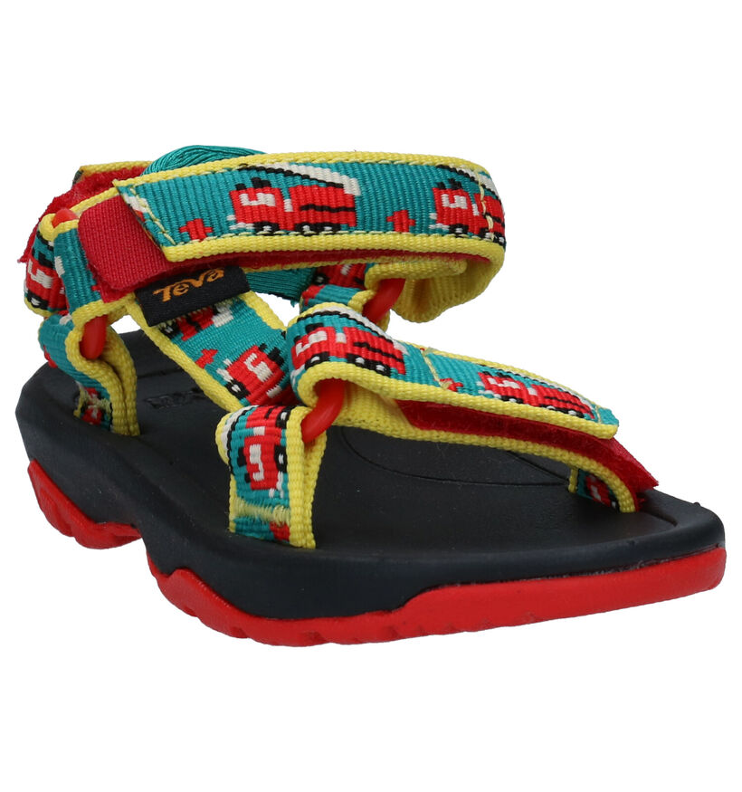 Teva Hurricane Sandales en Bleu en textile (286623)