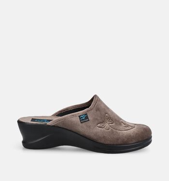 Fly Flot Pantoufles Taupe